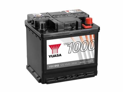 Yuasa Automotive YBX1012 akkumulátor, 12V 45Ah 380A J+ EU, magas